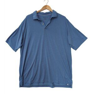 Peter Millar Seaside Polo Shirt Mens XL Blue Short Sleeve Golf Preppy‎ Beach